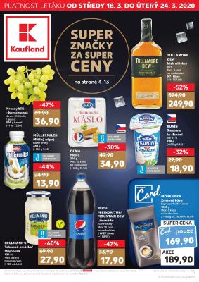 akční leták Kaufland 18.3.2020-24.3.2020