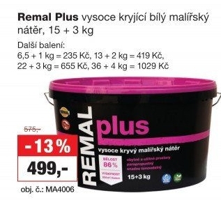 Malířský nátěr Plus Remal