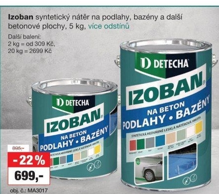 Nátěr na beton Izoban Detecha