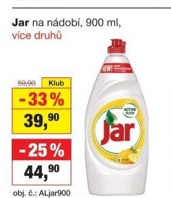 Prostředek na nádobí Jar