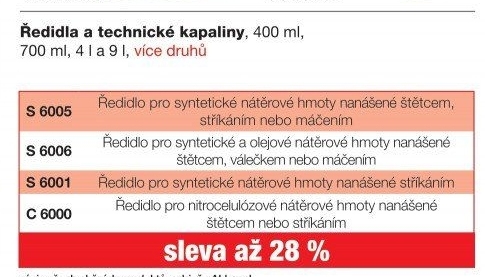 ŘEDIDLA A TECH. KAPALINY