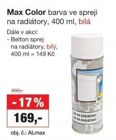 Sprej na radiátory Color Max
