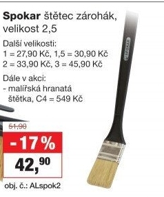 Štětec zárohák Spokar