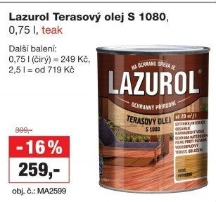 Terasový olej Lazurol