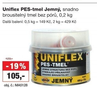 Tmel jemný Uniflex
