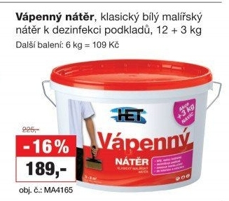Vápenný nátěr Het