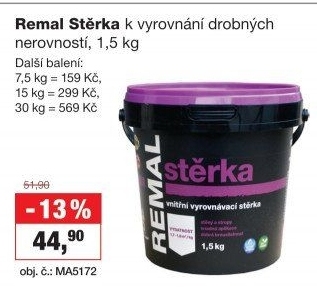 Vyrovnávací stěrka Remal
