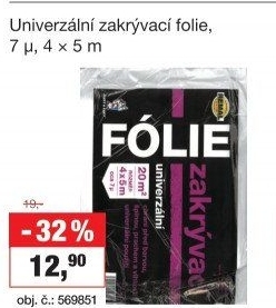Zakrývací fólie Remal