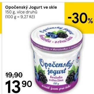 Jogurt ochucený Opočenský Bohemilk