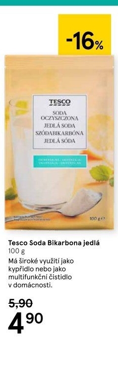 Soda jedlá Tesco