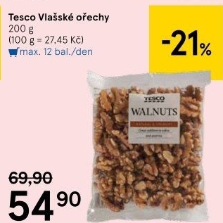 Vlašské ořechy Tesco