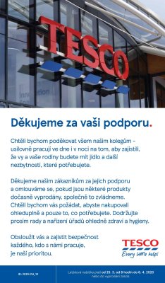 akční leták Tesco 25.3.2020-6.4.2020