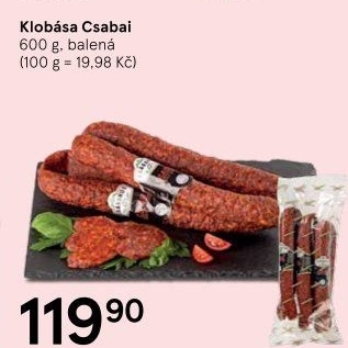 Čabajská klobása Baka Csabahús