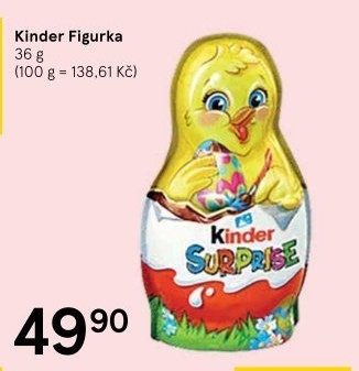 Čokoládová figurka s překvapením velikonoční Kinder Surprise