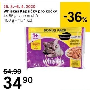 Kapsičky pro kočky Whiskas