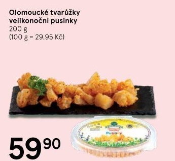 Olomoucké tvarůžky velikonoční pusinky A.W.
