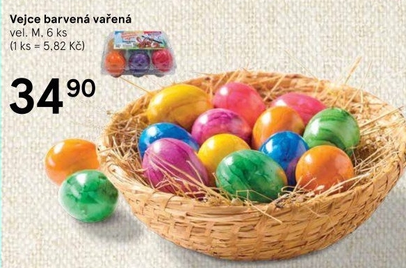 Barvená vařená vejce