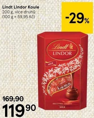 Bonboniéra Pralinky Lindor Lindt