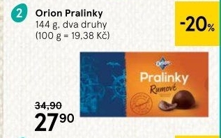 Bonboniéra Pralinky Orion