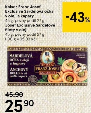 Sardel očka Franz Josef Kaiser