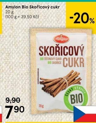 Skořicový cukr bio Amylon