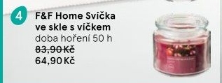 Svíčky ve skle Home F&amp