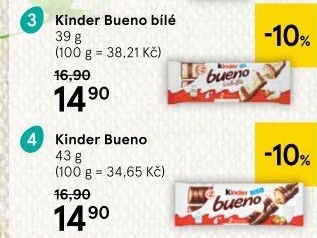 Tyčinka Bueno Kinder