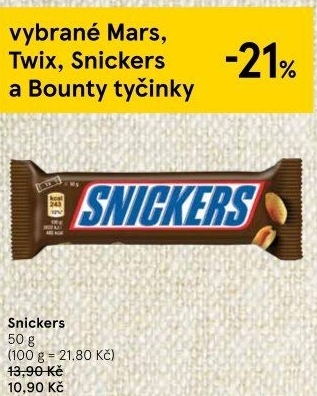 Tyčinka Snickers