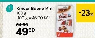 Tyčinky čokoládové Mini Bueno Kinder