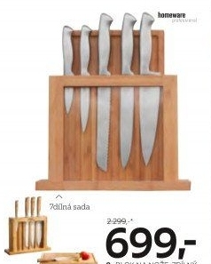 Blok na nože s noži Homeware