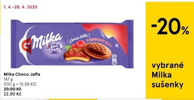 Čokopiškoty Milka