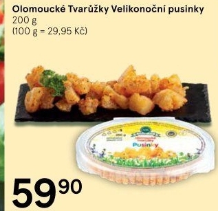 Olomoucké tvarůžky velikonoční pusinky A.W.