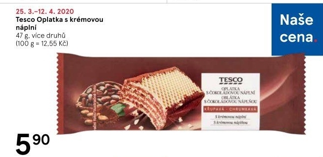 Oplatka Tesco