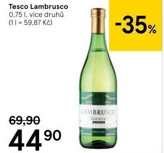 Sekty Lambrusco Tesco