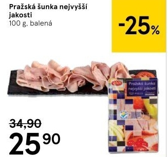 Šunka pražská nejvyšší jakosti LE&amp