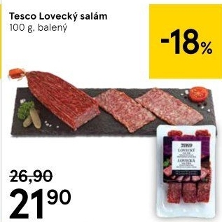 Salám lovecký Tesco