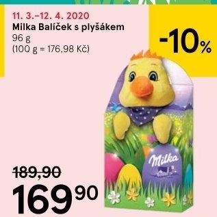 Sladkosti s plyšákem Milka