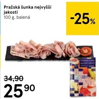 Šunka pražská nejvyšší jakosti LE&amp