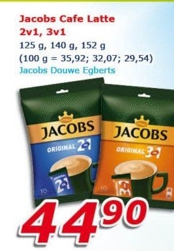 Instantní káva porcovaná 2v1 Jacobs Original
