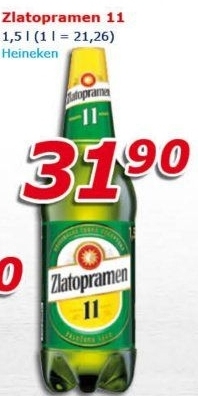 Pivo světlý ležák 11° Zlatopramen