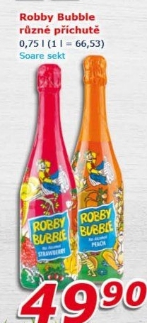 Sekt nealkoholický dětský Robby Bubble