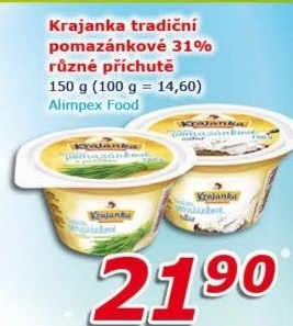 Tradiční pomazánkové Krajanka