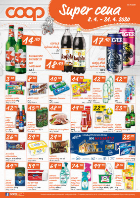 akční leták COOP 8.4.2020-21.4.2020