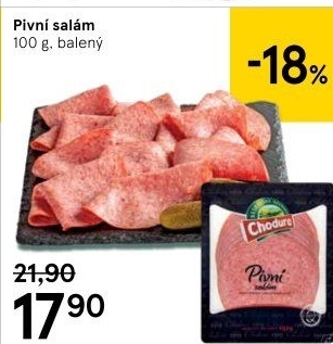 Salám pivní Beskydské uzeniny Chodura