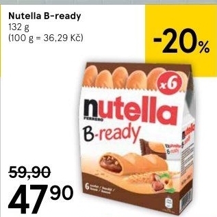 Tyčinka Nutella B-ready