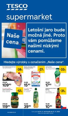 akční leták Tesco 14.4.2020-21.4.2020
