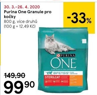 Granule pro kočky One Purina