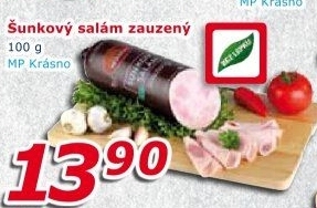 Salám šunkový zauzený Krásno