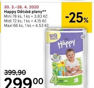 Pleny dětské Háppy Bella