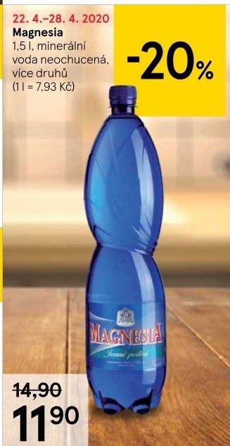 Přírodní voda Magnesia
